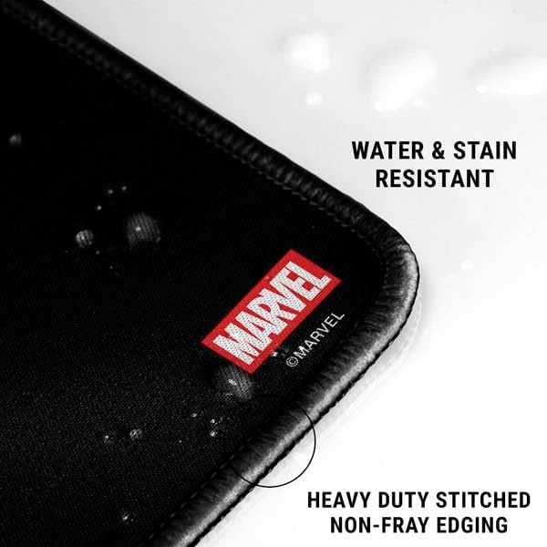 Skinit Large Gaming Mouse Pad - Officially Licensed Venom Logo Design with Stitched Edges, Waterproof, Non-Slip Rubber Base, Desk Mat for Keyboard & Mouse, 31.5" x 11.8" inches