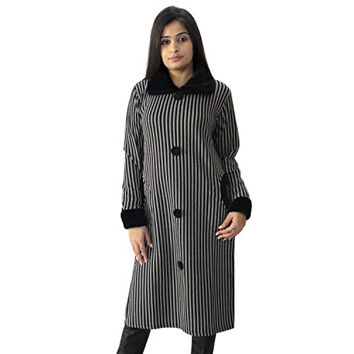 Image of Matelco Women's Wool Straight Kurti for Winters (Ad04Caz45 Black Parent).