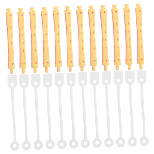 Ipetboom Flexible Perm Rods 12 Pcs Hair Rollers Set Styling Tools for Women Home Perm Kit