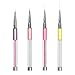 Ahier 4PCS Nail Art Liner Brushes, UV Gel Painting Nail Design Brush Pen, Nail Dotting Painting Drawing Pen 5/9/11/20mm