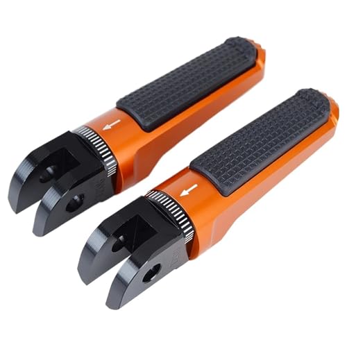 Kompatibel mit K-TM 1290 Super D-uke R GT 1290 SUPERDUKE R GT Motorrad-Fußrasten, Vorderrad-Pedal-Fußstützen 2016 2017 2018 2019(Carbon Fiber-1)