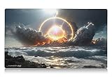 Iconic Wonders - Wrath of God Playmat | 24'x14' Reimagined Card Inspired Artwork Unique Custom MTG Play Mat