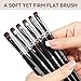Acrylic Nail Brush for French Tips & Gel Polish Clean Up | Professional Dual-Use Brush with Wooden Handle for Acrylic/Polygel/Builder Gel | Nail Art Design Tool for Cleaning & Detailing (F18)