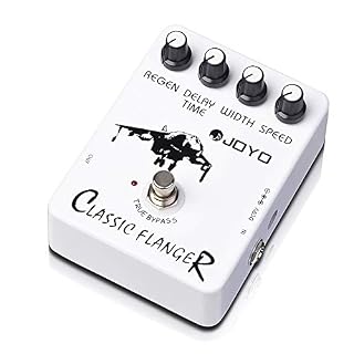 JOYO Flanger Effect Pedal Obtenez des sons de flanger métalliques et un vibrato tremblant rapide pour effet de guitare électrique – True Bypass (JF-07) - Les Beatles, Paul McCartney, John Lennon, RIngo Starr, George Harrison