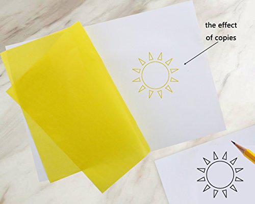 50 peças de papel de transferência de carbono 39 x 8,7 cm para padrão de transferência em madeira, p