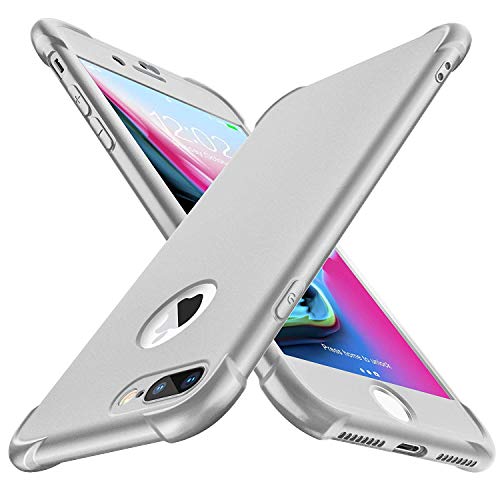 [Tecnologia di Protezione Completa] Airbag antisismico all'interno dei quattro angoli per aggiungere difesa contro le cadute, Shock Assorbimento e design high risalto proteggono il corpo lo schermo e l'obiettivo della fotocamera del vostro iPhone 7 Plus/8 Plus da tutti gli angoli di caduta.