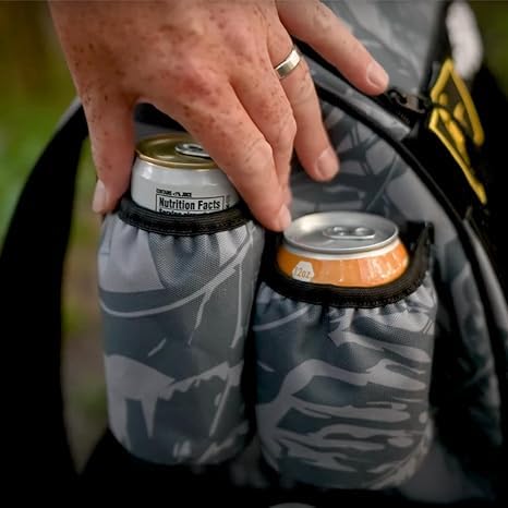 Image of STAR FRAME Beast Disc Golf Bag With Cooler | 25+ Disc Frisbee Golf Backpack | 3-Can Insulated Cooler | Light Durable Gray Men Women Disc Golf Bag | Huge Storage & 12oz Can Holders