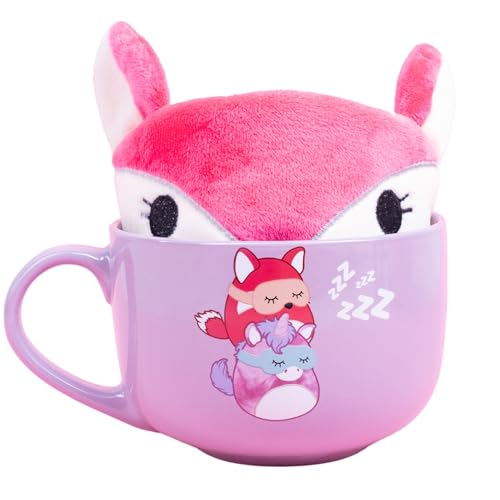 Fizz Creations Squishmallows Mug & Eye Mask Gift Set, 420ml