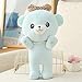 Ankepwj Nette Feifei Bär Plüschtiere Kreative Kuscheltiere Puppe Kawaii Baby Beschwichtigen Bärenkissen Kinder Mädchen Geburtstag Blau 70cm Blau 70cm