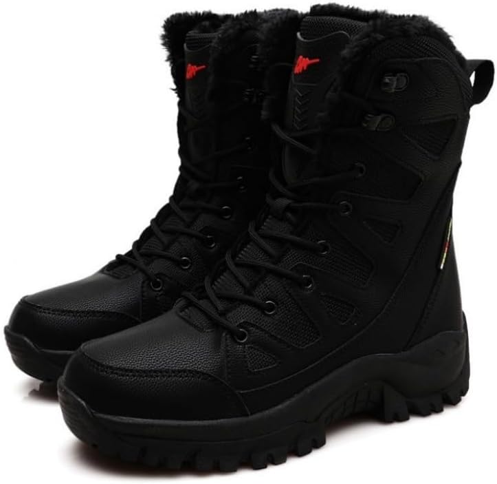 短納期[HeelVirtuosa] 冬用ハイキングブーツ - ハイカット、頑丈なラバーアウトソール、雪や氷の多い地形に最適 メタルジッパー