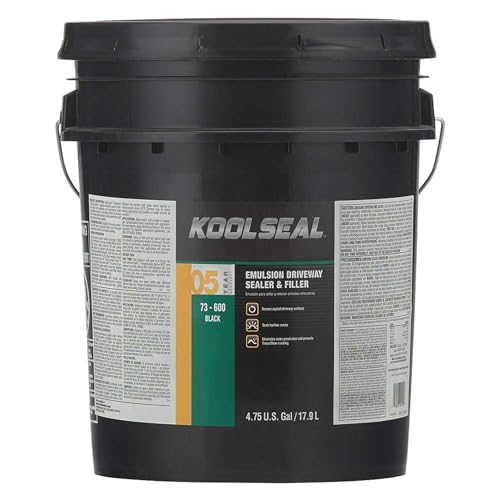 Driveway Sealer and Filler, 5 gal, Black
