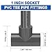 Klyyo Clyro 6 Pack Schedule 80 PVC Pipe Fitting Tee, 1