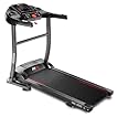 FITFIU Fitness Tapis de Course Pliable, 1500W, 14km/h, Inclinaison Manuelle, Surface 40x110cm, 12 programmes, écran LCD, capteur de pulsations, roulettes de Transport