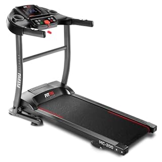FITFIU Fitness Tapis de Course Pliable, 1500W, 14km/h, Inclinaison Manuelle, Surface 40x110cm, 12 programmes, écran LCD, capteur de pulsations, roulettes de Transport