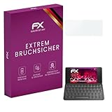 Mejor que el vidrio: a diferencia del vidrio real o Tempered Glass que FX-Hybrid-Glass Protector Pantalla Vidrio templado de plástico es irrompible e inastillable - ajuste perfecto y compatible con Planet Computers Gemini PDA