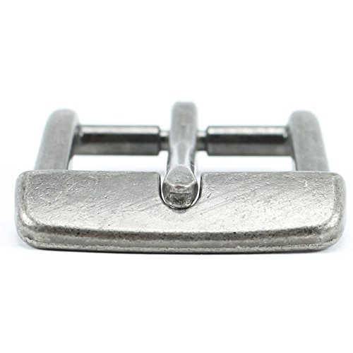 Classic Belt Buckle for Men for Women Replacement Leather Belt (Antique Silver, 1-1/2\")