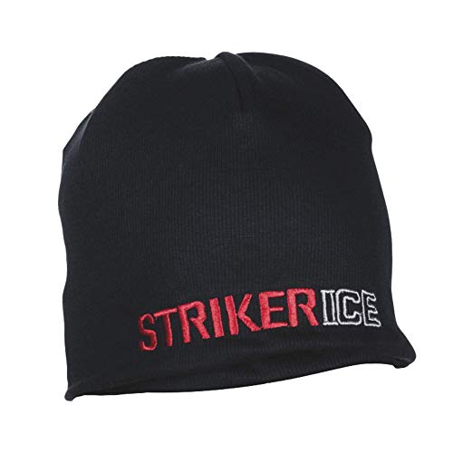 Striker Ice Windbreaker Black Beanie, OSFM