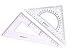 Large Triangle Ruler Square Set,Triangle Protractor,2 pieces