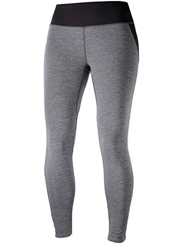 Mallas largas mujer SALOMON Agile Long Tight legging running negro transpirable