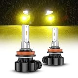 SEALIGHT H11 H8 H16 LED Fog Lights Yellow, Amber 3000K Fog Light Bulbs with 11W High Power, 4000 Lumens, DRL Bulbs Replacement for Cars ,Trucks, SUVs, Vans