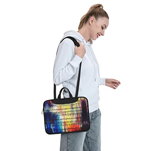 Bolso vintage con notas musicales para laptop 15.6 pulgadas miniatura 7