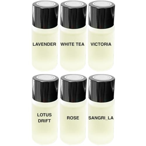 Image of Car Air Freshener Refill Liquid Set of 6 x 10 ML - Smart Car Air Freshener Refill - Car Fragrance Refill - Car Diffuser Refill (Serenity Essence Collection)