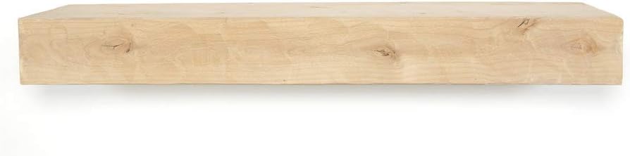 72 in. Rough Hewn Midnight Black Fireplace Mantel
