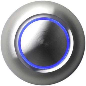 True LED Doorbell Button LED Color: Blue, Finish: Brushed Aluminum