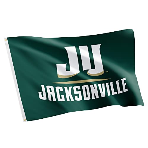 Desert Cactus Jacksonville University JU Flag - 3 x 5 Feet Dolphins Banner, Indoor/Outdoor Durable Fabric, 100% Polyester Design (Style 1)
