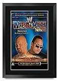 HWC Trading Wrestlemania 17 16 x 12 inch Framed Gifts Printed Signed Autograph Picture for WWE & WWF Memorabilia Fans - 16
