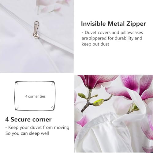Housse de couette 220x240 fermeture éclair parure lit microfibre infroissable