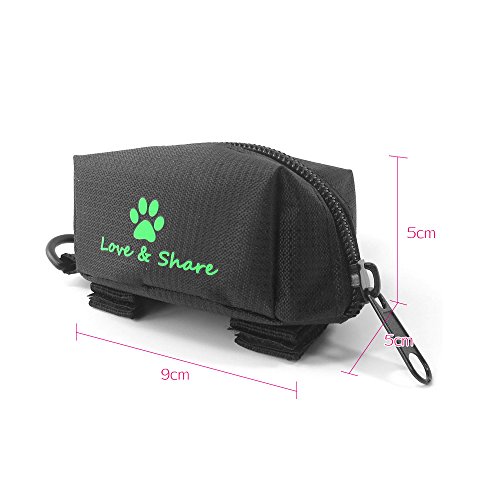 mewmewcat Pet Poop Bag Holder Leash Attachment Waste Bag Dispenser Adotar para Oxford Cloth para cãe