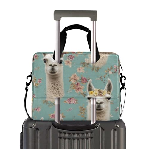 Maletín para portátil 15.6 pulgadas azul con diseño de alpaca miniatura 4