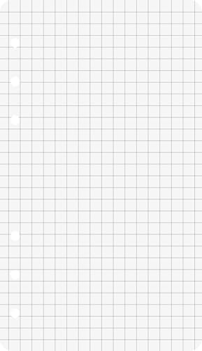 BRUNNEN Ringbucheinlagen | A6, 5 mm kariert, weiß, 50 Blatt