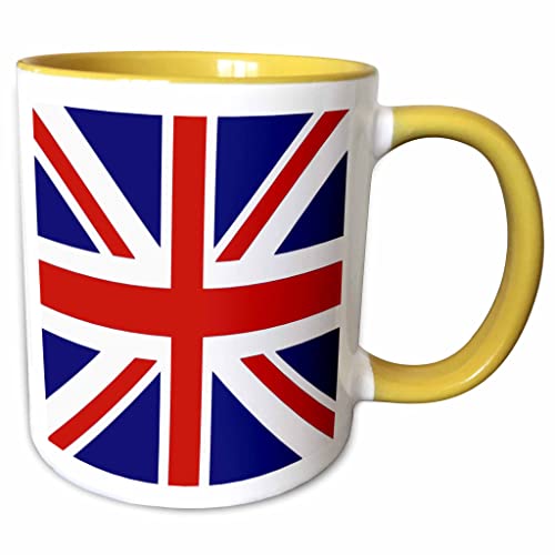 Comparison: Best Yellow Microwave Uk 11 3dRose British Flag - red white blue Union Jack Great Britain United Kingdom UK England English souvenir GB 15oz Two-Tone Yellow Mug