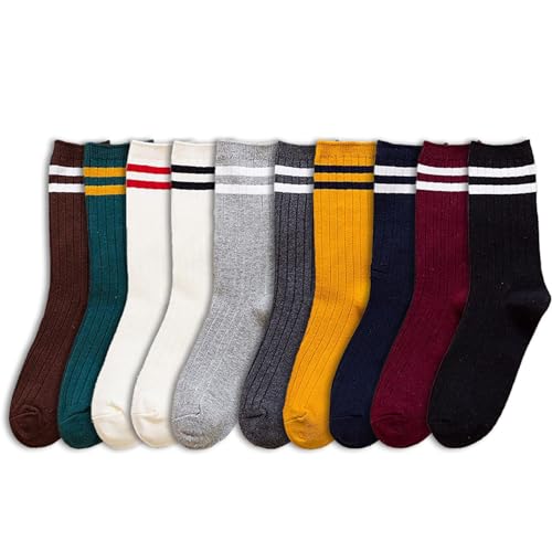 Chaussettes d'équipage en coton peigné durable pour dames et filles