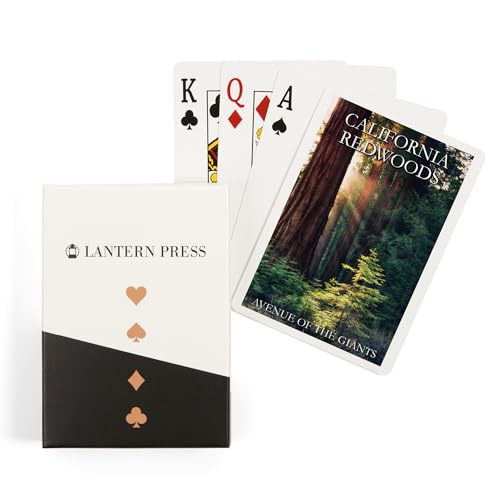 Lantern Press Redwood National Park, California, 52 cartas póker