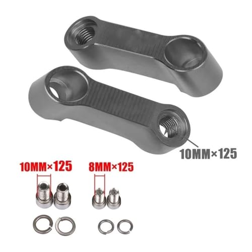 Adaptador extensor de espejo MT07 winglets laterales deflectores para moto MT 09 4