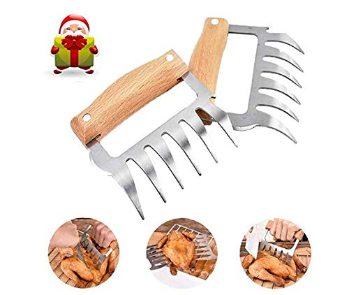 NA 2 Pcs Meat Shredder, BBQ Pulled Pork Bear Claws Pulled Pork Claws Shredder Claws Set Best Meat Claws for Shredding Handing Pulling Carving Food (BPA Free)