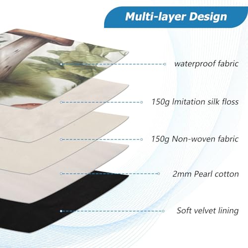 Funda para portátil 13-14 pulgadas con diseño hongo miniatura 4