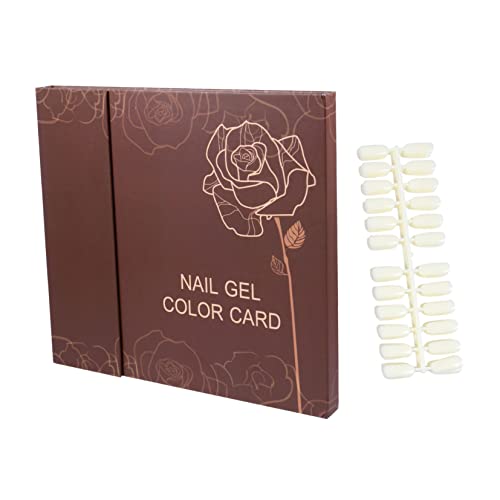 Libro de uñas para 120 muestras con tablero de papel que facilita la pintura de arte