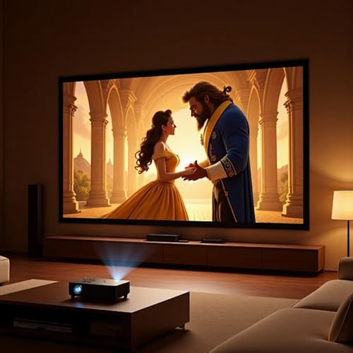 Pantalla Manual de Proyector 72" 16:9 Portátil HD miniatura 7