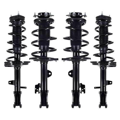 PM Auto Front-Rear Set 4 Quick Complete Strut-Coil Spring For