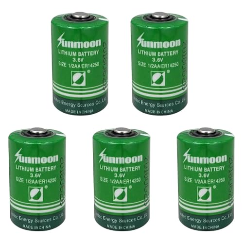 DUDUTANG 5�� ER14250 3.6V 1200mAh 1/2AA�T�C�Y �g���̂ă��`�E���d�r�i�[�d�s�j�������[�^�[�E�d�̓��[�^�[�p