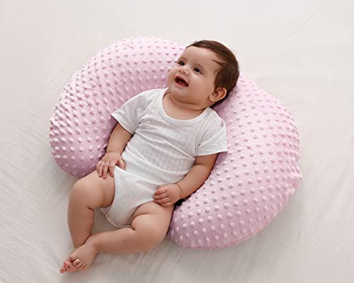 Baby Nursing Pillow and Body Positioner with Premium Cotton Slipcover for Breastfeeding for Baby Boys and Girls, Feeding Pillow with Breathable Comfortable Pillowcase (Blushing Bride) - Thumbnail 3