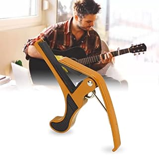 Capo, Guitar Capo Perfect Tone Alliage facile à utiliser pour mandoline(Or) – Image 4