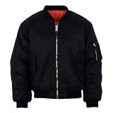 Fostex Garments, Bomber MA-1 Militare (XS, Nero)