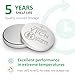 YFCN CR2025 Battery 3V Lithium Battery 10 Count Pack CR2025 Batteries for Key Fobs, Remote Control, lED Candles, Thermometers - CR 2025 Coin Cell Batteries - 5 Years Shelf Life