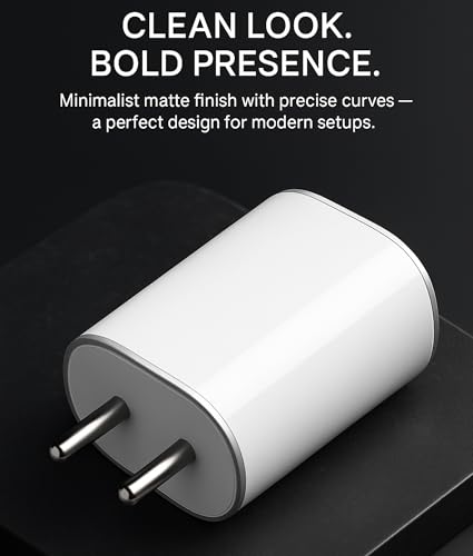 Image of Original Nothing 45W C-Type PPS Rapid Charger Adapter for Nothing Phone 3 | 3a Lite | 3a Pro | 2a | 2a Plus |2| CMF 2 Pro | S26 | Buds /Ear Stick, 45 W USB C Charging Adaptor, 45watt PPS Charge, White