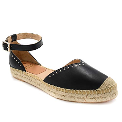 Kanna Damensandale 19KV9013 Natural Negro Schwarz, Schwarz - Schwarz - Größe: 40 EU - 2